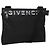 Borsa a spalla GIVENCHY in nylon nero argento autentica bs23553