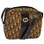 Borsa a spalla in tela Trotter Christian Dior marrone Auth BD734