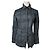 Vintage Gianni Versace Leopard Canvas Hemd Blau/Schwarz 38/M