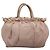 PRADA Borsa a mano in nylon pelle 2 vie rosa oro Auth EC720 D'oro - vista 3