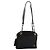 BALLY Ketten-Schultertasche aus schwarzem Leder mit Gold Auth th5773 Golden