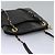 BALLY Ketten-Schultertasche aus schwarzem Leder mit Gold Auth th5773 Golden - Ansicht 6