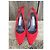 Casadei Pumps Rot Textil und Leder 8 cm Absatz - Ansicht 3