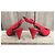 Casadei Pumps Rot Textil und Leder 8 cm Absatz - Ansicht 4