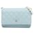Wallet On Chain CHANEL Handbags T.  Leather Blue  ref.2115666