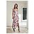 Haney Goldie Blumendruckkleid Rot - Ansicht 8