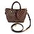 Borsa a Spalla Louis Vuitton Damier Ebene Siena PM Marrone - vista 2
