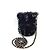 Chanel Denim gesteppter Mini-Eimer mit Kette in Schwarz - Ansicht 2