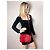 Borsa a tracolla Lou in pelle di vitello trapuntata rossa Saint Laurent Rosso - vista 4