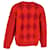 Roter Wollpullover mit Versace-Logo und Argyle-Muster  - Ansicht 3