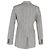 Joseph Houndstooth Double-Breasted Blazer in Grey Wool - view 3