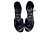 Sandali Hermès Santorini in pelle nera Nero