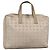 CHANEL Nuova linea da viaggio Borsa a mano in nylon beige CC Auth ti2897