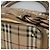 Bolsa de mão em PVC couro bege xadrez Nova da BURBERRY ouro Auth EC786 Dourado - vista 9
