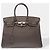 Hermès HERMES Birkin 35 Tasche aus grauem Leder - 102586