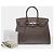 Hermès HERMES Birkin 35 Tasche aus grauem Leder - 102586 - Ansicht 2