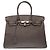 Hermès HERMES Birkin 35 Tasche aus grauem Leder - 102586 - Ansicht 3