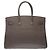 Hermès HERMES Birkin 35 Tasche aus grauem Leder - 102586 - Ansicht 4
