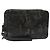 Bolsa clutch de couro preto e dourado Salvatore Ferragamo Auth bs23562