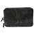 Bolsa clutch de couro preto e dourado Salvatore Ferragamo Auth bs23562 - vista 2