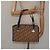 Borsa a mano in tela Trotter Christian Dior marrone Auth EC646 - vista 22