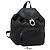 Zaino in pelle nera e argento Gancini di Salvatore Ferragamo Auth EC696 Nero