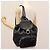Zaino in pelle nera e argento Gancini di Salvatore Ferragamo Auth EC696 Nero - vista 29