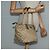 Borsa a mano GUCCI GG Canvas Sherry Line Beige Oro rosa 131228 Auth ac3698 D'oro - vista 21
