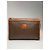 Triomphe Céline Clutch in pelle monogramma vintage Celine Paris marrone