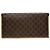 Céline Vintage Celine Paris Leather Monogram ID holder Brown