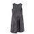 Jil Sander Midi-Kleid mit Rundhalsausschnitt aus metallisch grauem Polyester - Ansicht 5