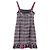 Vestido mini de tweed a cuadros con volantes en algodón gris y rosa de Chanel - vista 2