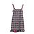 Vestido mini de tweed a cuadros con volantes en algodón gris y rosa de Chanel - vista 4