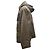 Giacca con cappuccio zip in cotone marrone con logo in rilievo Loewe - vista 2