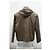 Giacca con cappuccio zip in cotone marrone con logo in rilievo Loewe - vista 8
