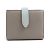 Céline Billetera de cuero plegable Celine Castaño Azul Gris