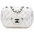 Chanel Mini perforato in agnello argento Punch Flap