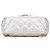 Chanel Mini perforato in agnello argento Punch Flap - vista 3