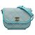 Chanel Blu Mini CC Borsa Messenger in Denim Trapuntato