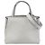 Graue Lederhandtasche Valextra Braun