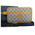 Gucci GG Supreme Clutch Bag Brown Beige Yellow Leather Cloth  ref.2120228