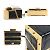 Fendi Tech Ledger Nano X Baguette Geldbörse Schwarz Golden - Ansicht 4