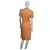 Vestido envelope com cinto de viscose laranja Thierry Mugler - vista 3