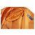 Vestido envelope com cinto de viscose laranja Thierry Mugler - vista 5