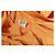 Vestido envelope com cinto de viscose laranja Thierry Mugler - vista 6