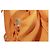 Vestido envelope com cinto de viscose laranja Thierry Mugler - vista 7