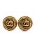 Orecchini a clip placcati in oro Chanel Coco Mark D'oro