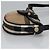 Burberry Nova Check Schultertasche aus Canvas Leder Beige Schwarz Gold Auth BA620 Golden - Ansicht 3