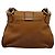 Chloé Borsa a Spalla Chloe Lexa in Pelle Marrone Oro Auth EC560 - vista 2