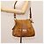 Chloé Borsa a Spalla Chloe Lexa in Pelle Marrone Oro Auth EC560 - vista 25